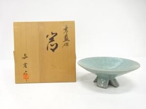 川崎与吉造　青藍磁　器